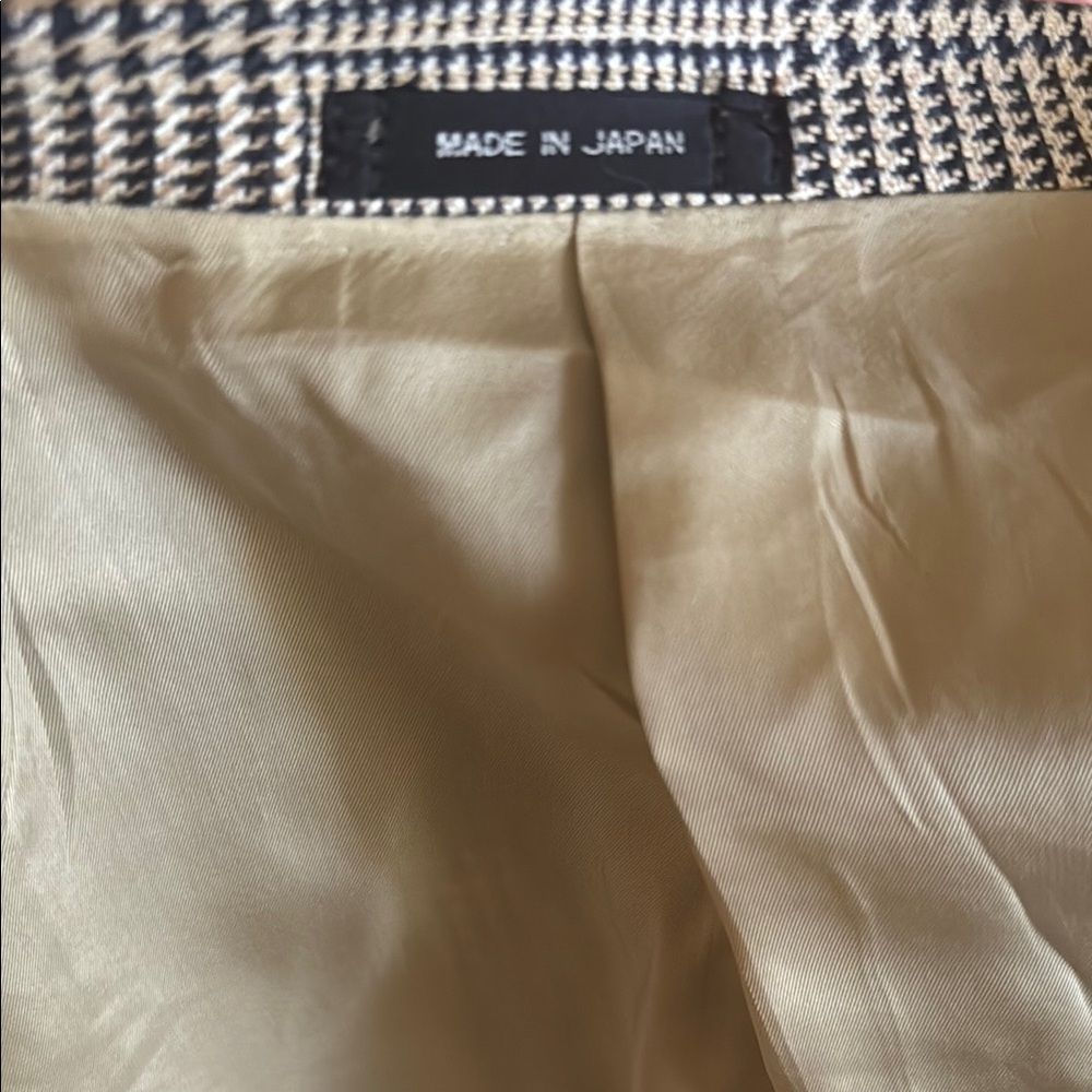 Men’s Club Room 100 % Silk Gingham Classic Blazer Size 44L Jacket! - Picture 13 of 15